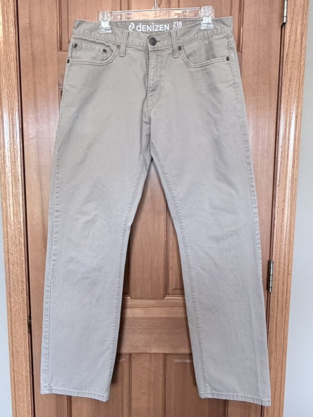 Denizen from Levi's 218 Men's Tan Slim Straight Jeans Size 32x32